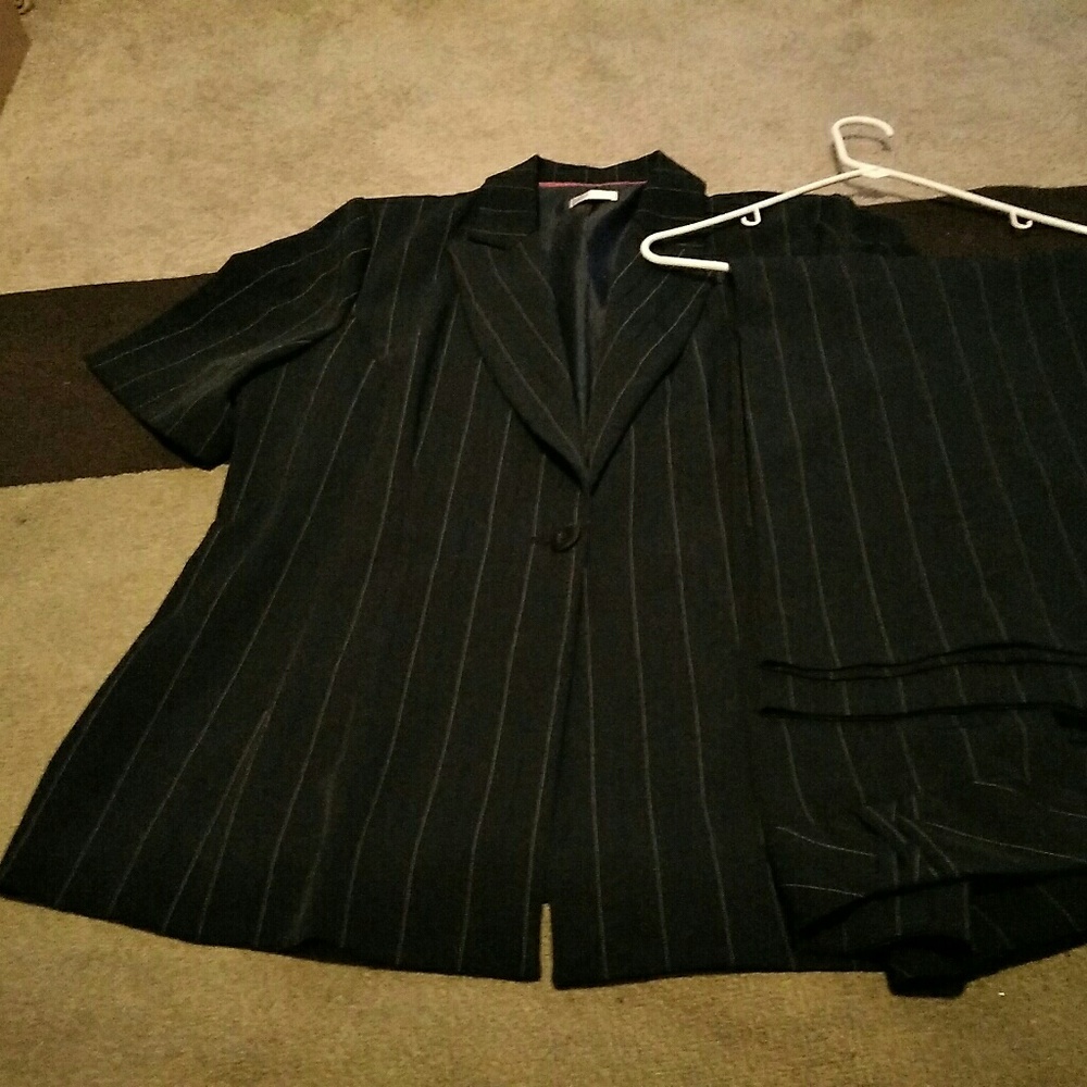 Vintage woman's navy suit